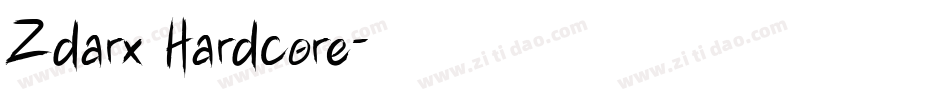 Zdarx Hardcore字体转换